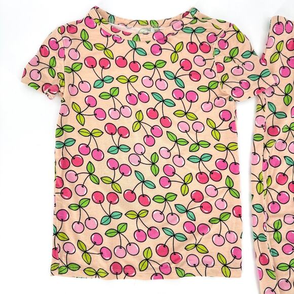 Posh Peanut Cherry Short Sleeve Pajama Set 3T-4T - Picture 2 of 10